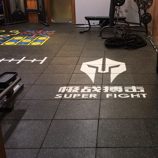 极战搏击健身馆——UV印花橡胶地板垫