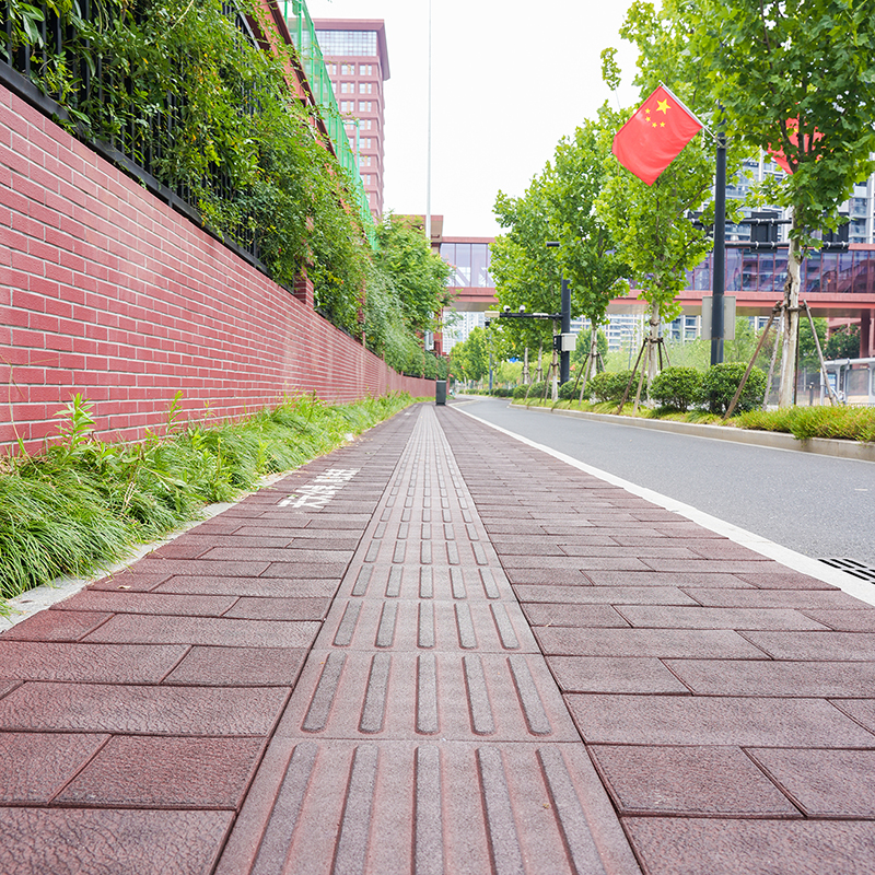 杭州市余杭区天元公学——盲道砖&底扣单元砖